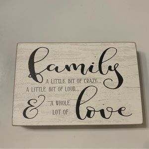 Small Farmhouse Style Family Sign